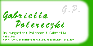 gabriella polereczki business card